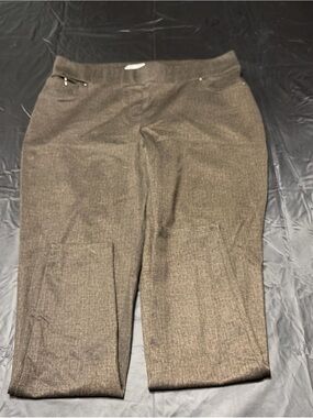 Women’s Retrelogy Career Slim Ankle Pants, Size Large, Brown